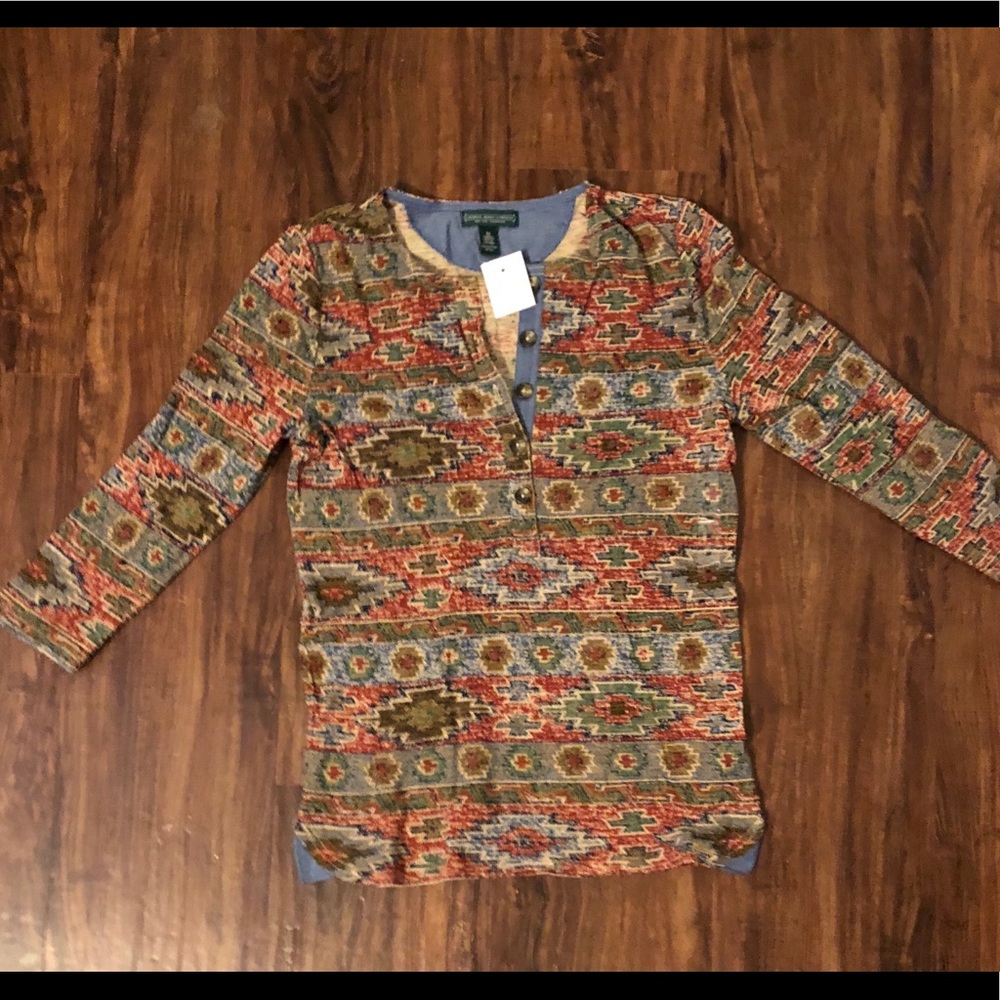 New with tags Ralph Lauren 3/4 Tee